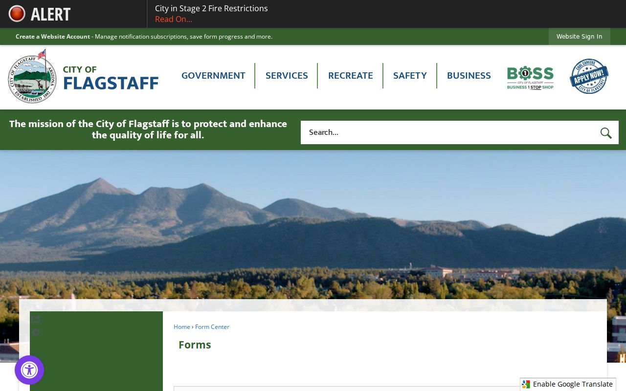 Coconino County arrest record online report request form